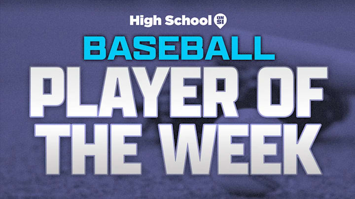Who should be Texas High School On SI baseball Player of the Week?