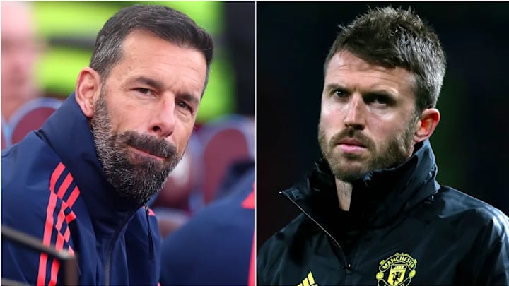 Ruud van Nistelrooy and Michael Carrick have both been in temporary charge of Manchester United.