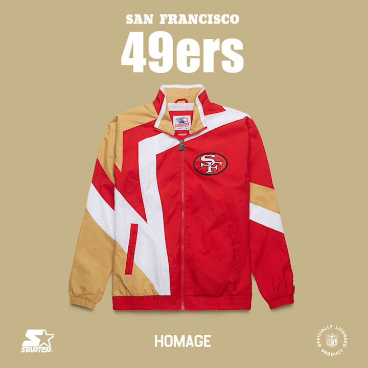Zip up the ultimate San Francisco 49ers throwback jacket