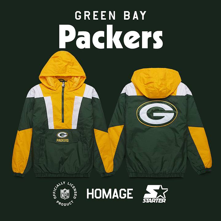 Embrace Nostalgia with Starter's Retro Green Bay Packers Pullover