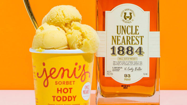 Jeni's Hot Toddy Sorbet and Uncle Nearest 1884 Small Batch Whiskey