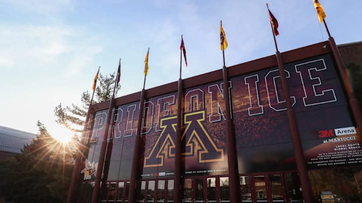 Outside view of 3M Arena at Mariucci
