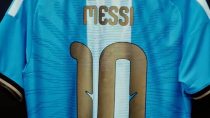 La camiseta especial de Messi La camiseta especial de Messi