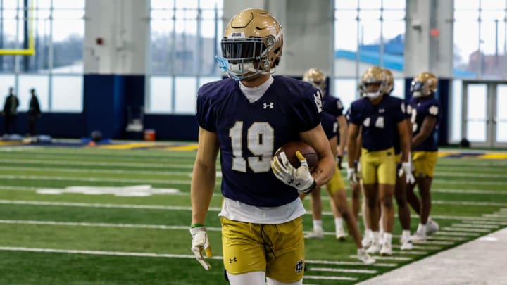 Notre Dame wide receiver Jaden Greathouse
