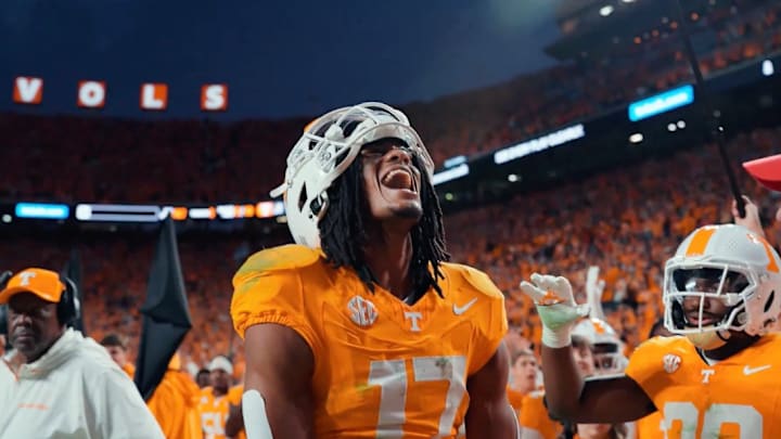 Chris Brazell Celebrates the TD vs Alabama 