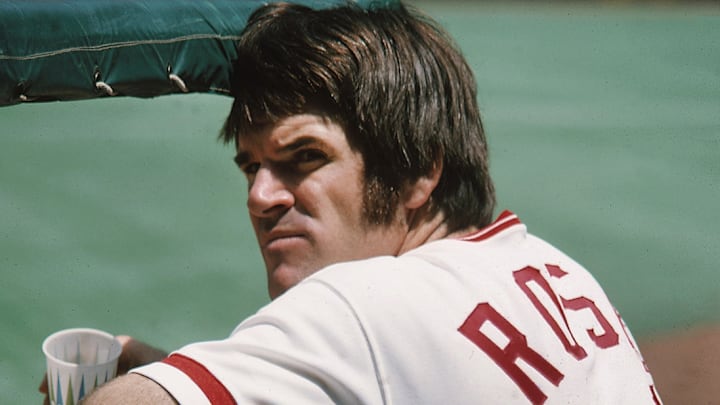 Pete Rose on the Cincinnati Reds.