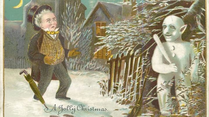 People had odd ways of spreading holiday cheer.