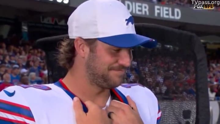 Bills QB Josh Allen got married over the offseason. 