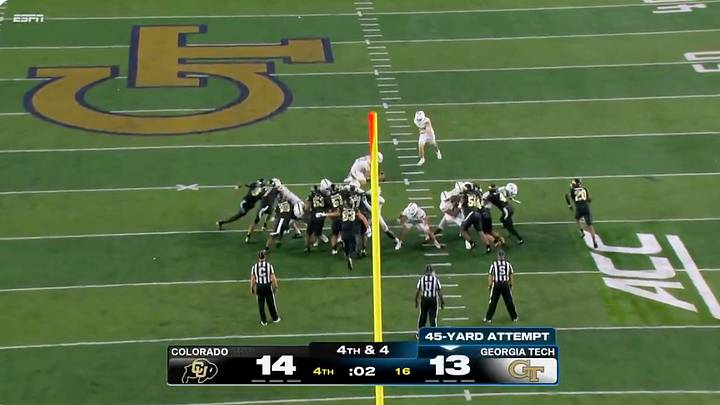 ESPN will no longer have a ticker at the bottom of the screen during college football games. ESPN will no longer have a ticker at the bottom of the screen during college football games.