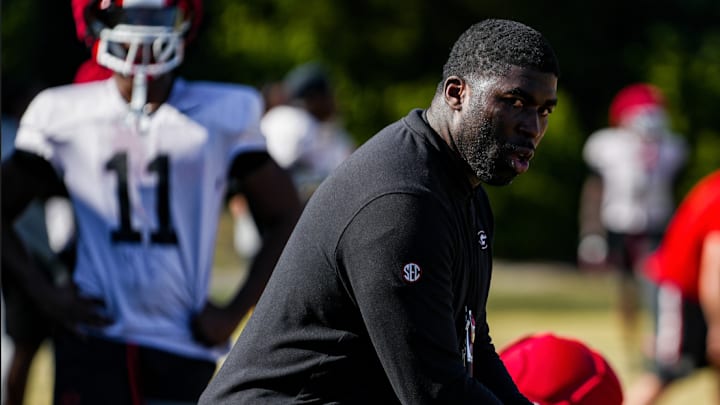 Georgia assistant coach and outside linebackers coach Chidera Uzo-Diribe