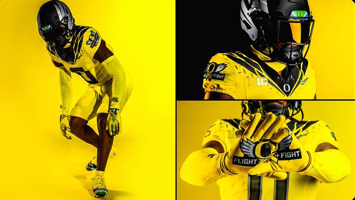 Oregon Ducks Release Cancer Yellow 'Heroes' Uniforms Designed By