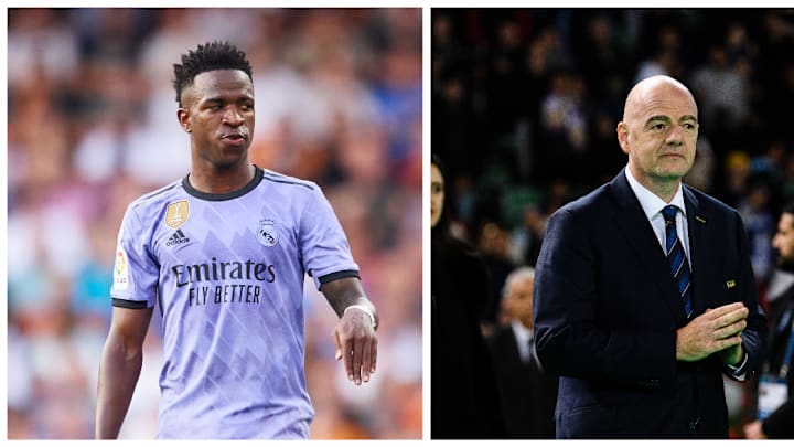 Gianni Infantino quickly responded to the latest racist abuse directed at Vinicius Junior Gianni Infantino quickly responded to the latest racist abuse directed at Vinicius Junior