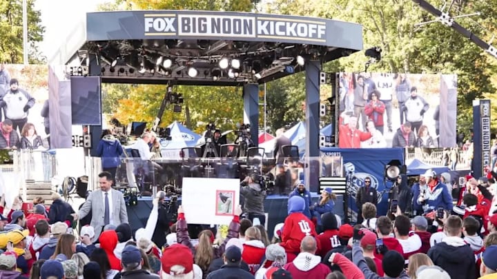 Indiana is hosting Big Noon Kickoff on Saturday at Memorial Stadium. Shown here is when Big Noon Kickoff made its previous appearance at Indiana in 2022.