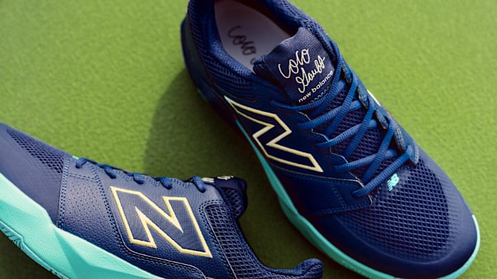 Coco Gauff and New Balance have launched the "Coco Delray" tennis shoe. Coco Gauff and New Balance have launched the "Coco Delray" tennis shoe.