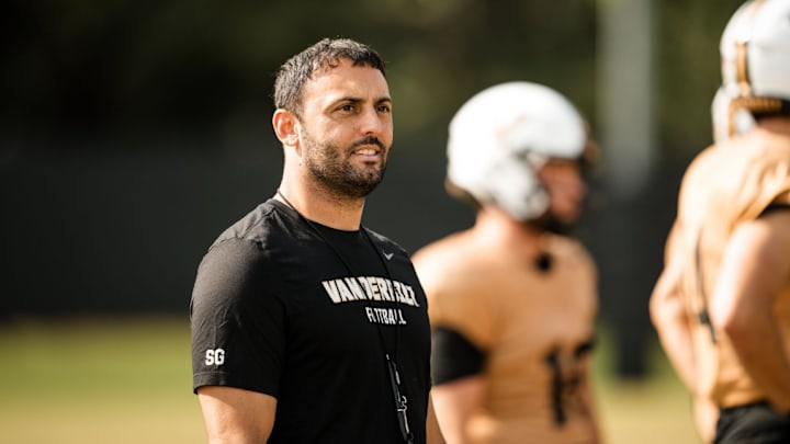 Steve Gregory leads Vanderbilt's defense in his first year as a coordinator. Steve Gregory leads Vanderbilt's defense in his first year as a coordinator.