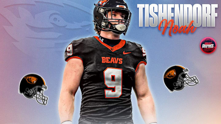 Lakeridge defensive lineman Noah Tishendorf announces his commitment to Oregon State