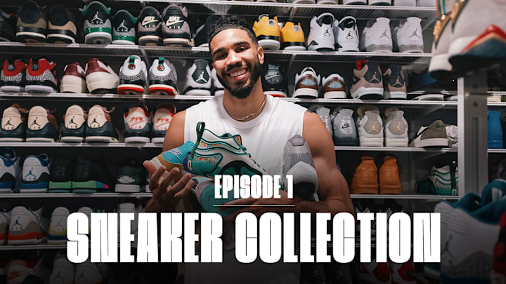 Jayson Tatum gave a sneaker closet tour for his first YouTube video.