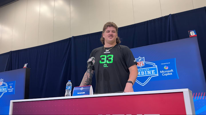 Tate Ratledge at the NFL Combine Tate Ratledge at the NFL Combine