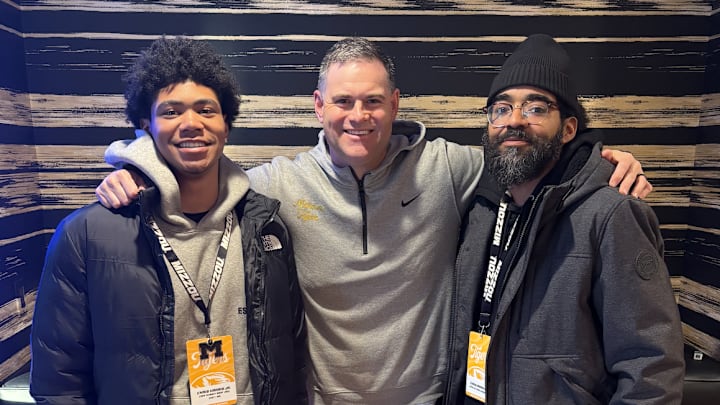 Mizzou commit Chris Harris Jr. alongside his father and Mizzou wide receivers coach Jacob Peeler