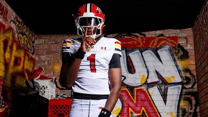 College Park, MD - 2027 recruit William Jackson during his official visit on May 28th. 