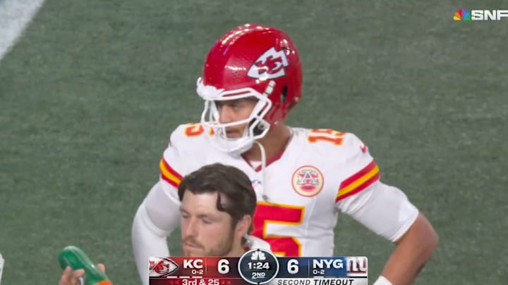 Patrick Mahomes made up for his mistake in a big way on this play. 