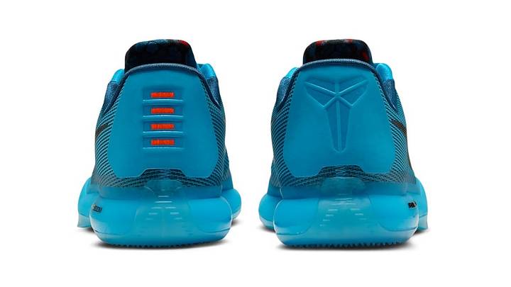 The Nike Kobe 10 Protro "Blue Lagoon" colorway. The Nike Kobe 10 Protro "Blue Lagoon" colorway.