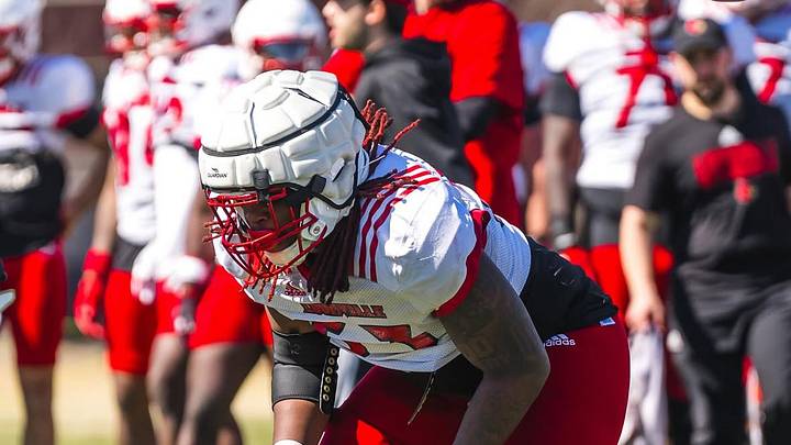 Louisville offensive lineman Lance Robinson Louisville offensive lineman Lance Robinson