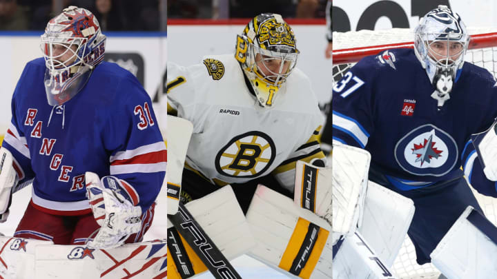Igor Shesterkin, Jeremy Swayman, and Connor Hellebuyck are early leaders for the 2025 Vezina Trophy.