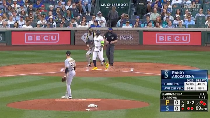 This sure looked like it should have been ball four. This sure looked like it should have been ball four.