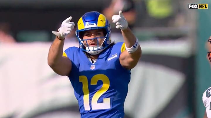 Puka Nacua got called for a huge penalty because the refs thought he was taunting the Eagles after a big catch. 