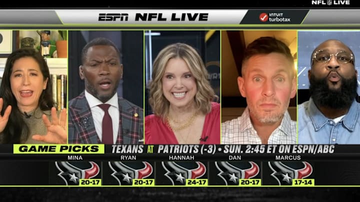 The Patriots defeated the Texans 28–16 in the AFC divisional round. 