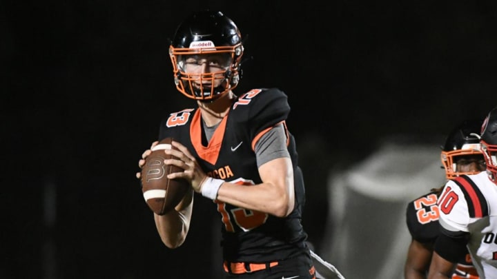 Cocoa High quarterback Brady Hart, a Texas A&M signee who reclassified to 2025, passed for a career-best 4,360 yards and 40 touchdowns with only eight interceptions, and rushed for 166 yards and two scores to lead the Tigers to their third consecutive state title.
