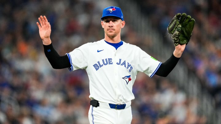 Jun 29, 2024; Toronto, Ontario, CAN; Toronto Blue Jays pitcher Chris Bassitt (40) against the New York Yankees at Rogers Centre. Mandatory Credit: Kevin Sousa-USA TODAY Sports Jun 29, 2024; Toronto, Ontario, CAN; Toronto Blue Jays pitcher Chris Bassitt (40) against the New York Yankees at Rogers Centre. Mandatory Credit: Kevin Sousa-USA TODAY Sports