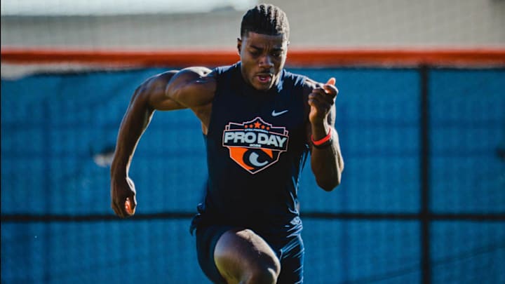 Jaffer Murphy dazzled at UTSA’s pro day earlier this week. Jaffer Murphy dazzled at UTSA’s pro day earlier this week.