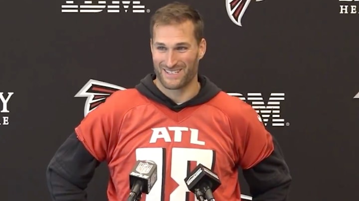 Kirk Cousins led the Falcons on a game-winning drive last Thursday night.