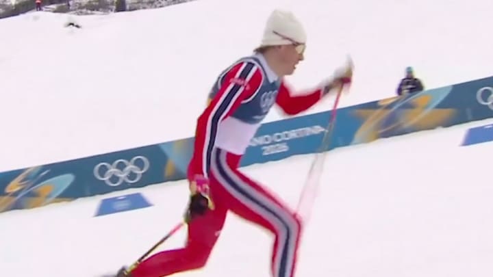 Johannes Høsflot Klæbo won gold in the cross-country skiing men's sprint classic.