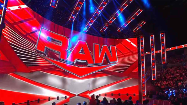 The LED stage for WWE Monday Night Raw. The LED stage for WWE Monday Night Raw.