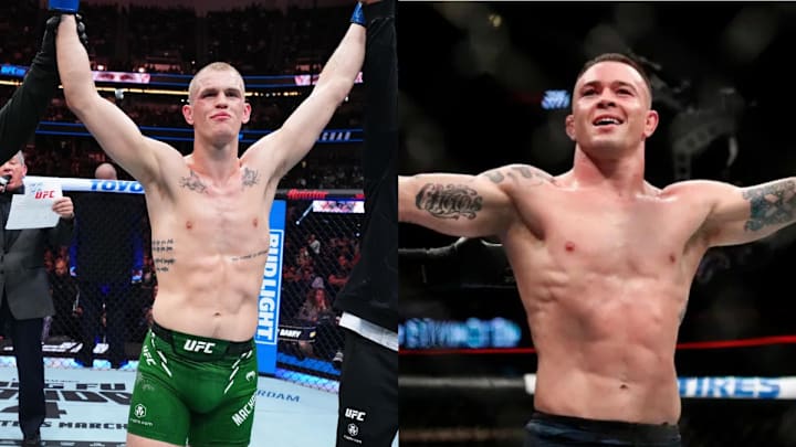 UFC welterweight contenders Ian Machado Garry and Colby Covington.