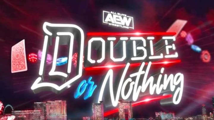 The official graphic for AEW Double or Nothing.