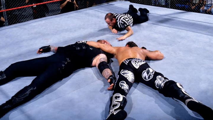 Shawn Michaels defeated the Undertaker in the first ever Hell in a Cell Match Shawn Michaels defeated the Undertaker in the first ever Hell in a Cell Match