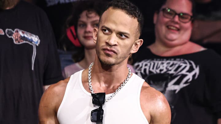 Ricky Starks during his stunning NXT debut