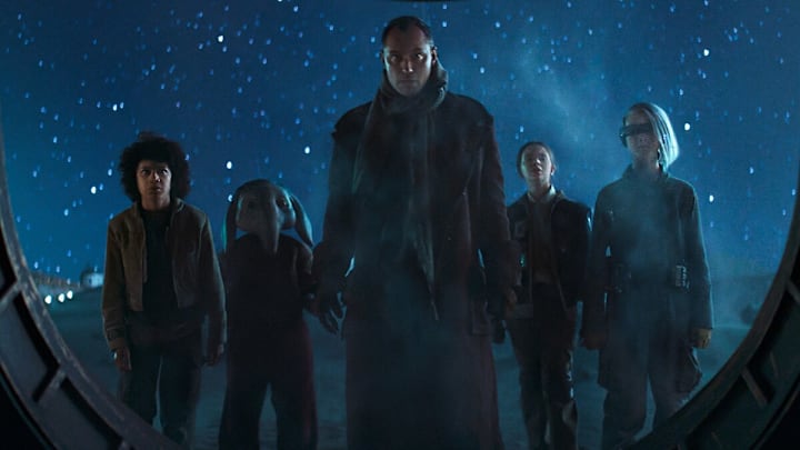 Star Wars: Skeleton Crew Wim, Neel, Jod Na Nawood, Fern, and KB. Image Source: StarWars.com