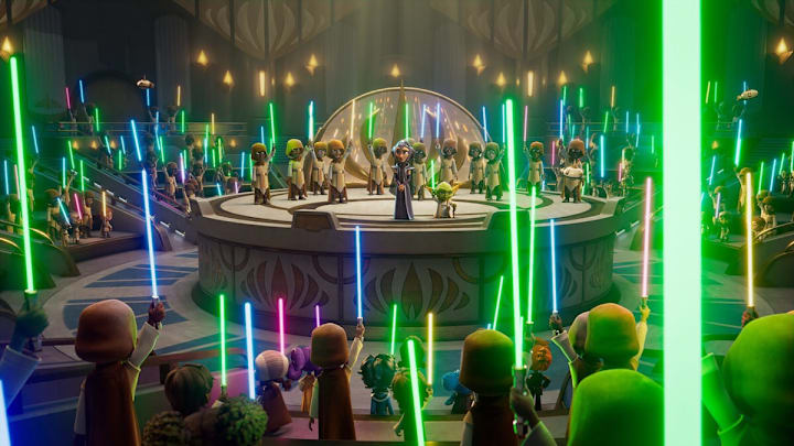 Star Wars Young Jedi Adventures Chancellor Lina Soh (Justine Lee) and Jedi Master Yoda (Piotr Michael). Image Credit: StarWars.com