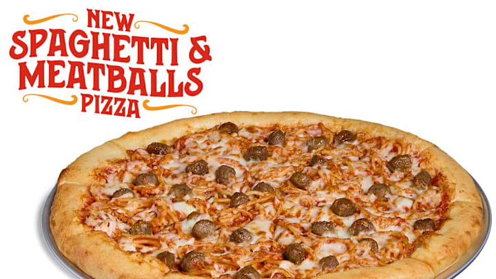 Cici's Spaghetti & Meatballs Pizza