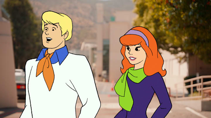Specials -- “Scooby-Doo, Where Are You Now!” -- Image Number: SDRfg_0048 -- Pictured (L - R): Fred and Daphne -- Photo: Abominable Pictures/The CW -- © 2021 The CW Network, LLC. All Rights Reserved.
