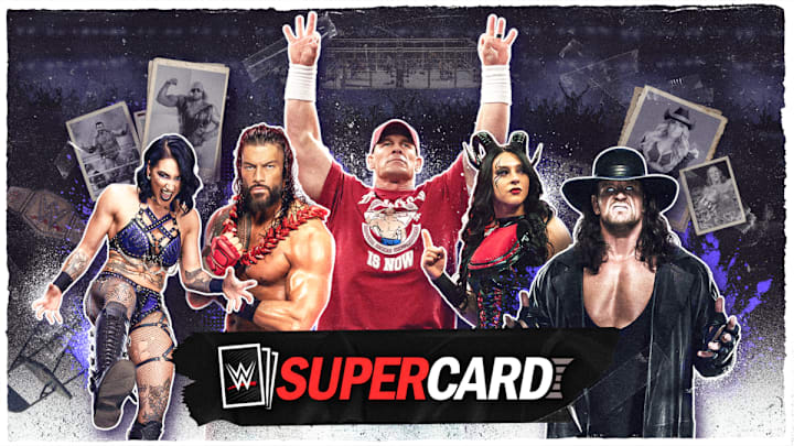 WWE Supercard updates key art to include Rhea Ripley, Roman Reigns, John Cena, Stephanie Vaquer, and The Undertaker. 