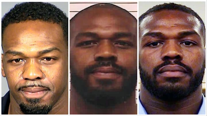 Jon Jones' various mugshots