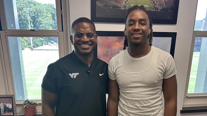 LB Joshua Pittman visiting with the Hokies prior to his commitment. LB Joshua Pittman visiting with the Hokies prior to his commitment.