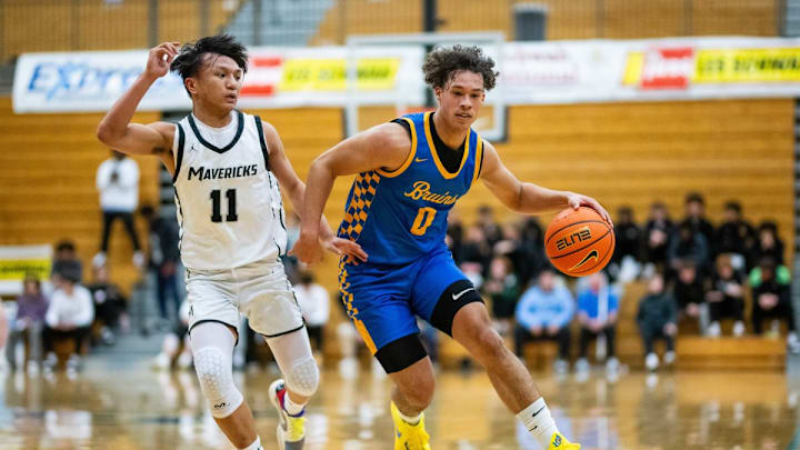 Jalen Atkins and Barlow take on West Linn in an Oregon 6A boys basketball state semifinal. Jalen Atkins and Barlow take on West Linn in an Oregon 6A boys basketball state semifinal.