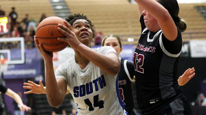 South Medford center Mayenabasi Akpan is the Southwest Conference girls basketball player of the year.